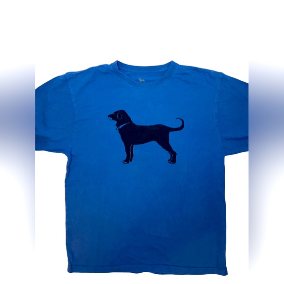 The Black Dog men’s size Small short sleeve tshirt blue /Black lab - Picture 2 of 8